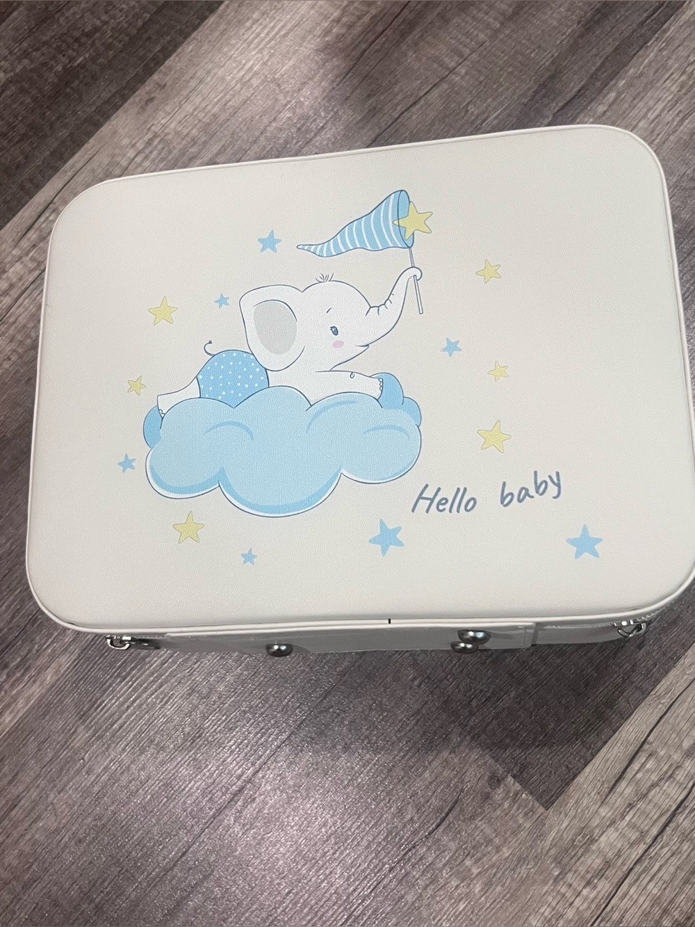 Hello Baby Blue Elephant Kids Storage Case